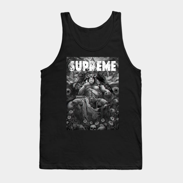 Supreme Baphomet  Gothic 666 Satan Tank Top by GothicDesigns